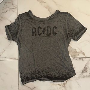 gray ACDC shirt